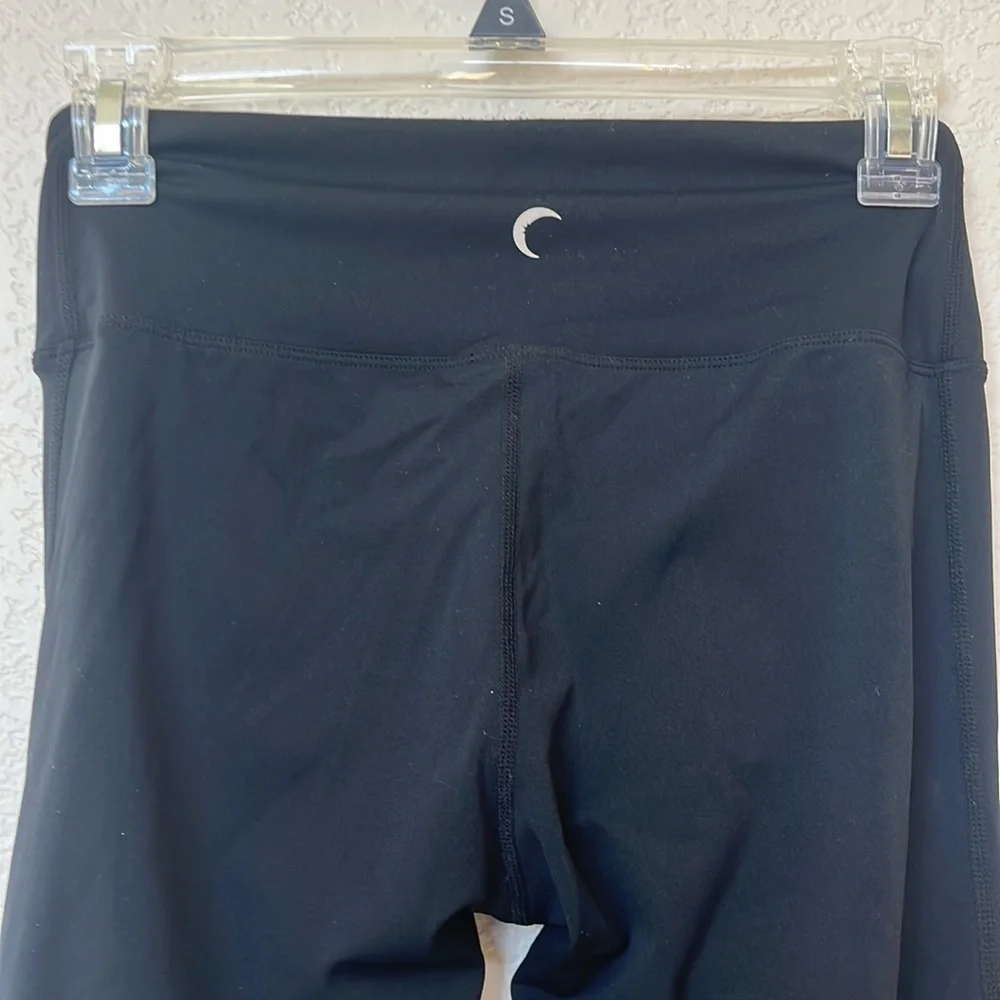 Zyia Leggings Pants High Rise Lux Slashed Distressed Black size 2 - Picture 8 of 12